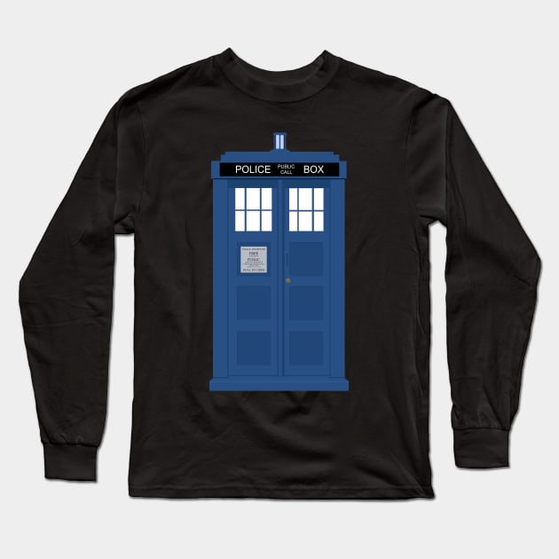 TARDIS Long Sleeve T-Shirt by TEEVERSE